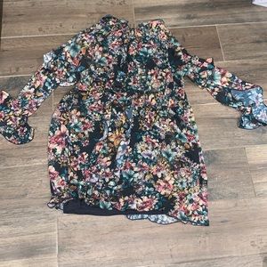 H&M ruffle dress with underneath slip